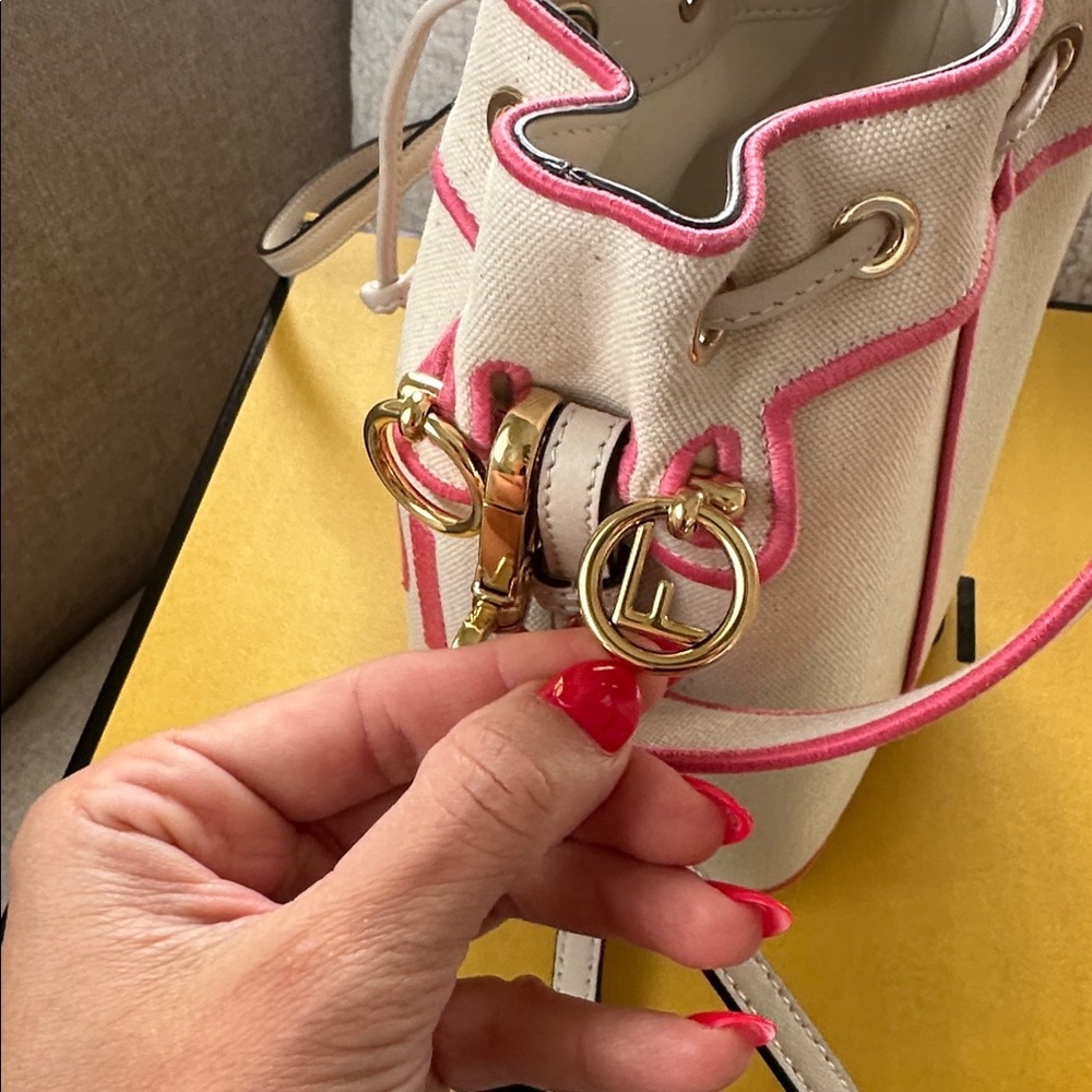 Fendi Mini Tresor Canvas bucket bag - Picture 8 of 12